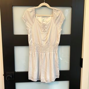 Abercrombie girl 9 light blue stripe romper